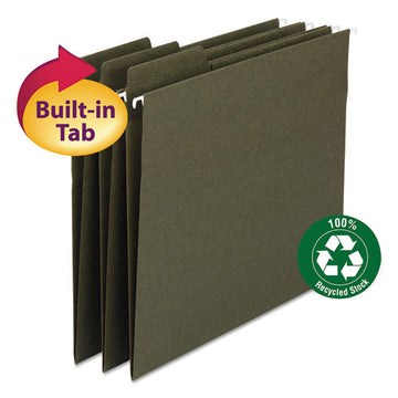 Smead® Fastab Hanging Folders, Letter Size, 1-3-cut Tab, Standard Green, 20-box freeshipping - TVN Wholesale